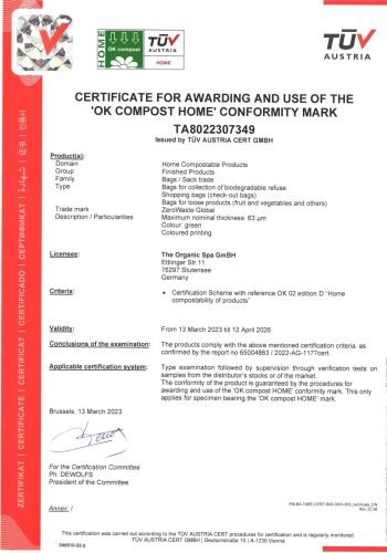 ZeroWaste Global  Certificates & Awards